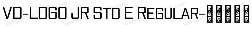 VD-LOGO JR Std E Regular字体转换